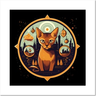 Abyssinian Cat Halloween, Cat Lover Posters and Art